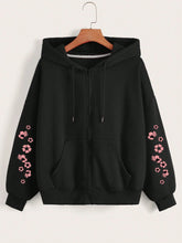 Flowers on Arms Zipper