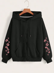 Flowers on Arms Zipper