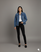 Mid Blue Denim Jacket