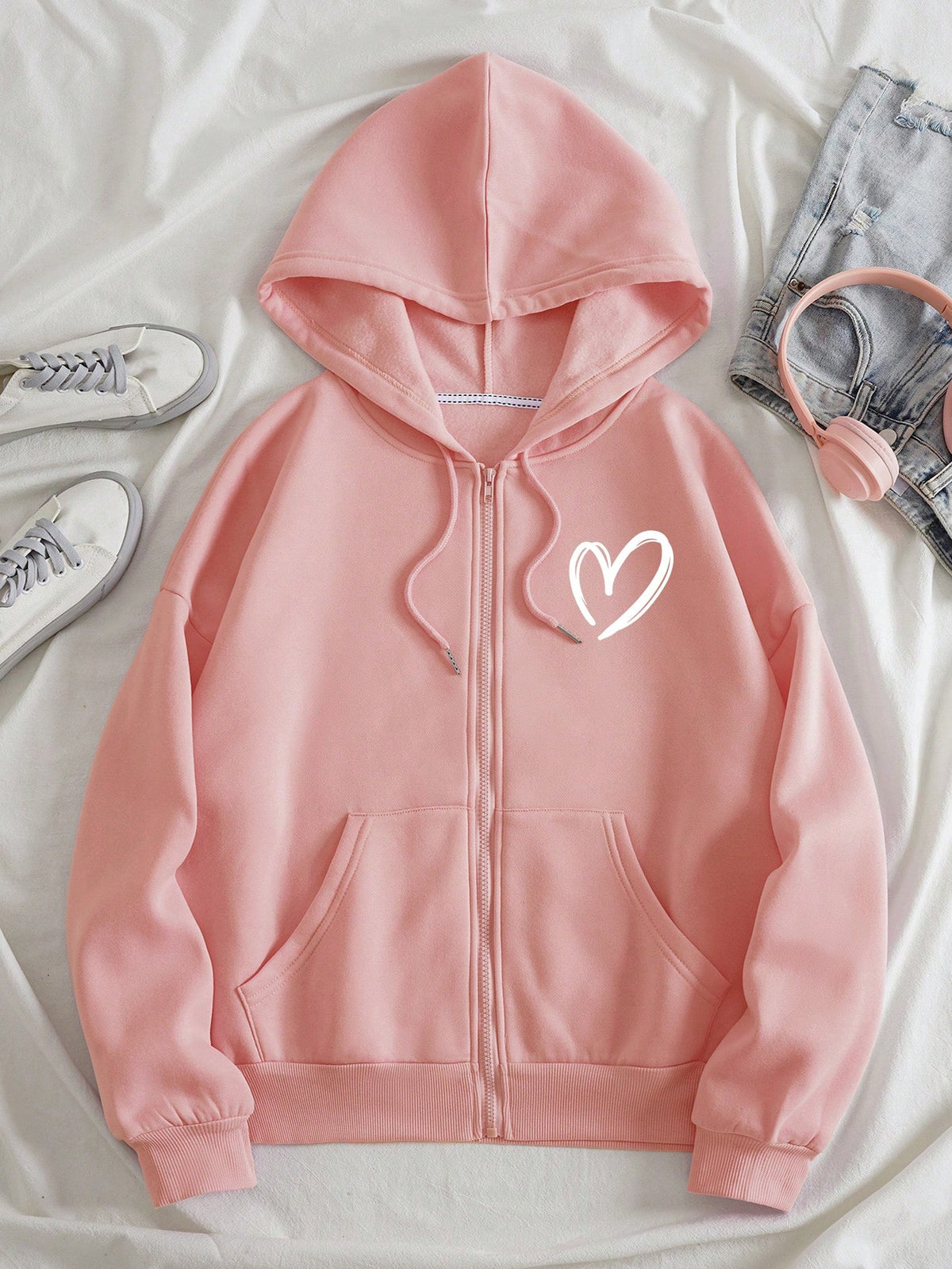 Pocket Heart Zipper