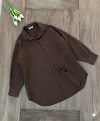 Brown Button Down Shirt