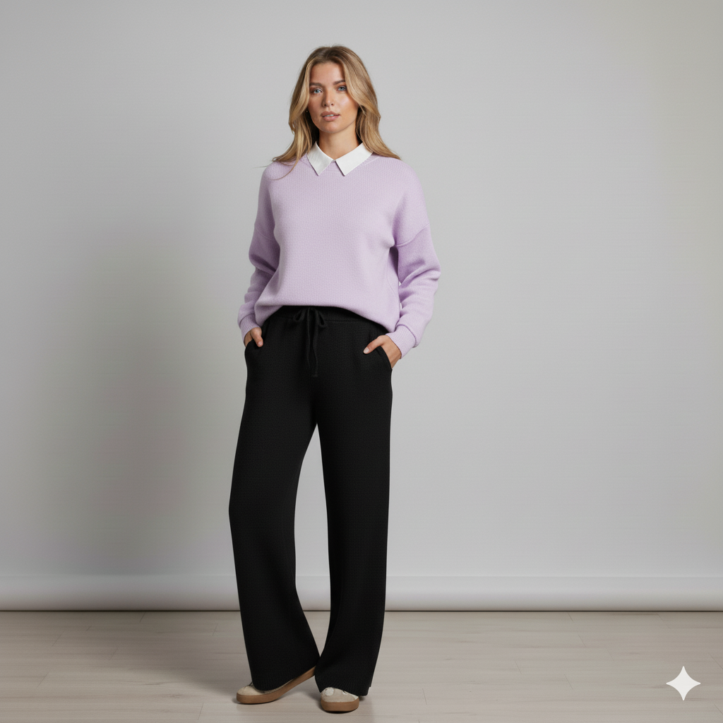 Lilac Collar Sweatshirt