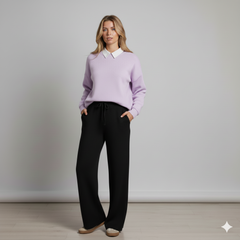 Lilac Collar Sweatshirt