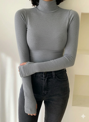 Grey Turtle Neck