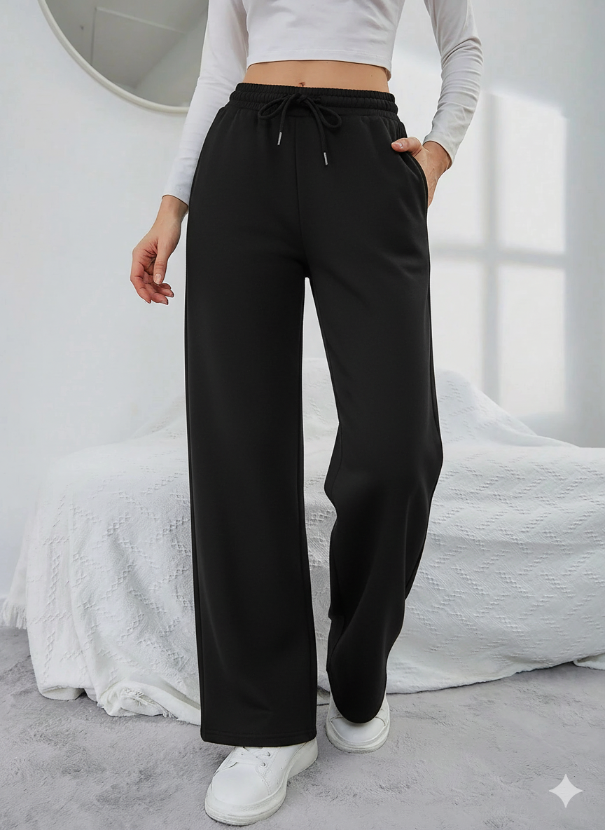 Black Flapper Trouser