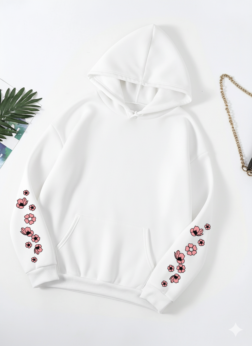 Flowers on Arms Hoodie