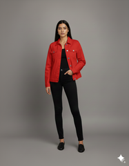Red Denim Jacket